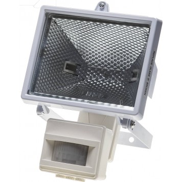 SV-57113-W | Прожектор галогеновый с датчиком движения, цвет белый, 500Вт, СВЕТОЗАР-0