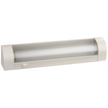 SV-57587-10 | Светильник люминесцентный с плафоном и выключателем, угловой, лампа Т8, 402x54x74мм, 10Вт, СВЕТОЗАР СЛУ-110-0