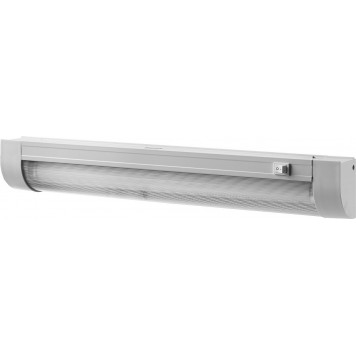 SV-57587-15 | Светильник люминесцентный с плафоном и выключателем, угловой, лампа Т8, 502x54x74мм, 15Вт, СВЕТОЗАР СЛУ-115-2