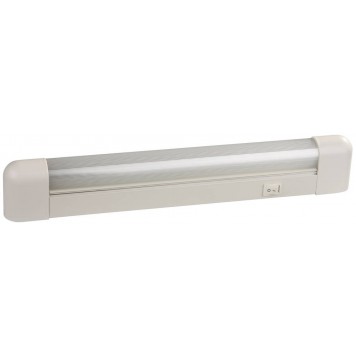 SV-57589-10 | Светильник люминесцентный с плафоном и выключателем, лампа Т8, 390x35x62мм, 10Вт, СВЕТОЗАР СЛ-610-0