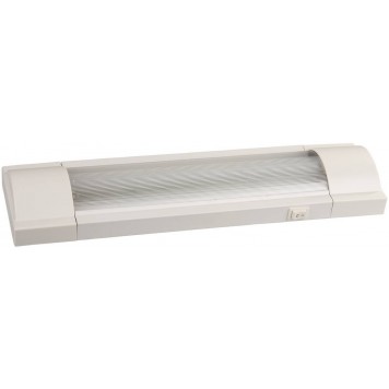 SV-57591-10 | Светильник люминесцентный с плафоном и выключателем, лампа Т8, 377x103x41мм, 10Вт, СВЕТОЗАР СЛ-710-0