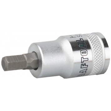 27908-08 | Торцовая бита-головка, материал S2, HEX, сатинированная, 1/2", H8, KRAFTOOL INDUSTRIE QUALITAT-0