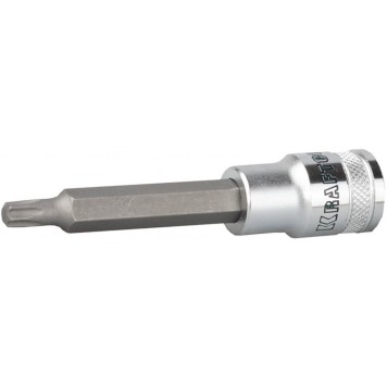 27906-45 | Торцовая бита-головка, удлиненная, материал S2, TORX, сатинированная, 1/2", Т45, KRAFTOOL INDUSTRIE QUALITAT-0
