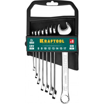 27079-H8C_z01 | Набор комбинированных гаечных ключей 8 шт, 6 - 17 мм, KRAFTOOL-1