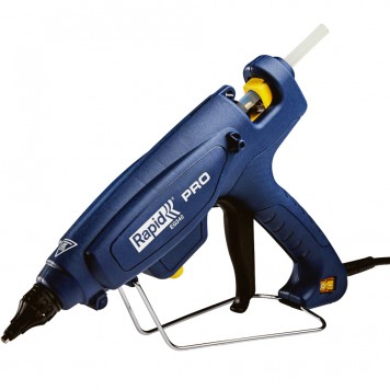 5000327 | Термоклеящий пистолет d12 мм, 220 Вт, регулировка температуры 120-220 °C, расход 1400 г/ч, время нагрева 1 мин, RAPID PRO EG340-0