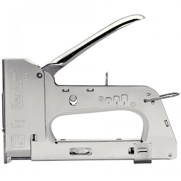 5000070 | Степлер (скобозабиватель) ручной для кабеля 6 мм, тип 36 (10-14 мм). Cтальной корпус. Легкое трехпозиционное сжатие рукоятки ( -40%), RAPID R36E-1