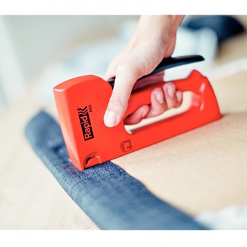 5000060 | Степлер (скобозабиватель) ручной для скоб тип 53 (A / 10 / JT21) (4-10 мм). Легкий пластиковый корпус, RAPID R53E-2