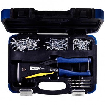 5001127 | D 3.2мм, 4.0мм, 4.8мм заклепочник, поворотная головка 360 °. Мультинасадка, RAPID RP40 MULTI-3