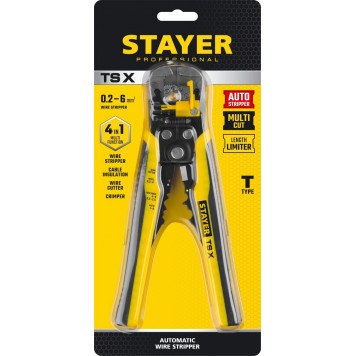 22655 | Стриппер автоматический многофункциональный, 0.2 - 6 мм2, STAYER TS-X-1