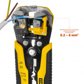 22655 | Стриппер автоматический многофункциональный, 0.2 - 6 мм2, STAYER TS-X-4