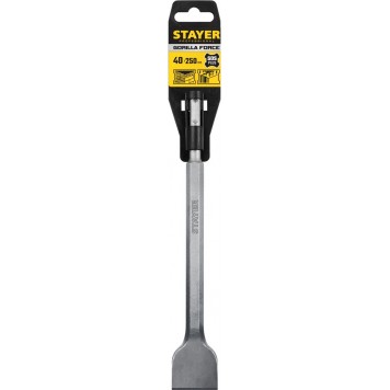 29354-40-250_z02 | SDS-Plus Зубило плоское изогнутое 40 х 250 мм, STAYER GORILLA FORCE-2