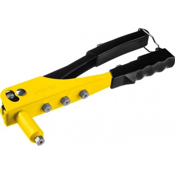 3105_z01 | Заклепочник, размер заклепок d=2,4-4,8 мм, из алюминия, стальной корпус, STAYER MAXFIX MS 100-0