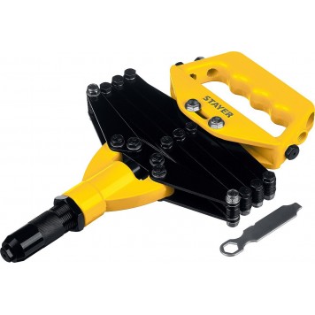 3115_z01 | Заклепочник рычажно-складной, для заклёпок 3.2-6.4 мм из алюминия, стали, нерж стали, литой корпус, STAYER POWER-PRO RX-900-0