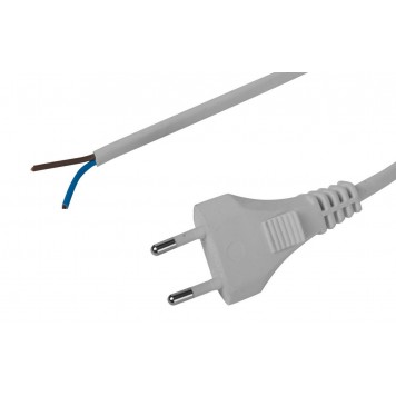 SV-55141-2 | Шнур с вилкой соединительный для электроприборов, 2 м, 2400 Вт, 2*0.75кв.мм, СВЕТОЗАР-0