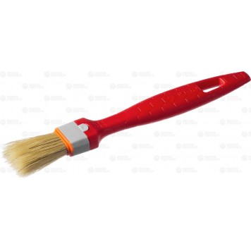 01015-025 | Кисть плоская натуральная щетина, пластмассовая ручка, 1"/25мм, ЗУБР СТАНДАРТ-0
