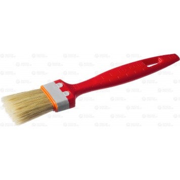 01015-038 | Кисть плоская натуральная щетина, пластмассовая ручка, 1,5"/38мм, ЗУБР СТАНДАРТ-0