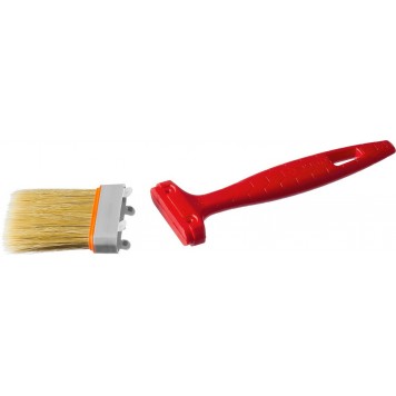 01015-050 | Кисть плоская натуральная щетина, пластмассовая ручка, 2"/50мм, ЗУБР СТАНДАРТ-2