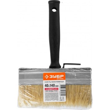 01802-14 | Кисть-макловица светлая щетина, пластмассовый корпус, 40х140мм, ЗУБР ОПТИМА-2