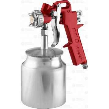 06456-1.3 | Краскопульт пневматический "МС Н200", с нижним бачком, 1,3мм, ЗУБР МАСТЕР-0