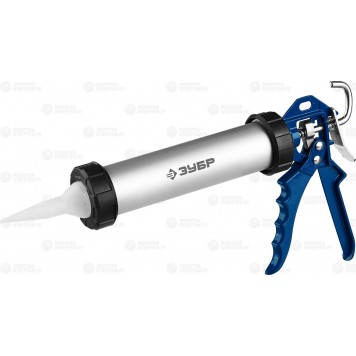 06633-31 | 310 мл универсальный закрытый пистолет для герметика, алюминиевый корпус, ЗУБР ПРОФЕССИОНАЛ-0