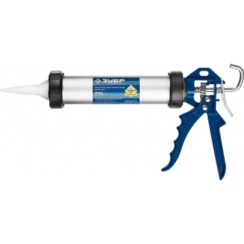 06633-31 | 310 мл универсальный закрытый пистолет для герметика, алюминиевый корпус, ЗУБР ПРОФЕССИОНАЛ-5