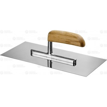 0806 | 130х280 мм гладилка штукатурная нержавеющая с деревянной буковой ручкой, ЗУБР ПРОФЕССИОНАЛ-0