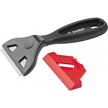 08555 | Скребок 2 в 1, пластиковый, тип лезвия А24, ЗУБР МАСТЕР-1