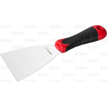 10072-08 | Шпатель профилированное нержавеющее полотно, 2к ручка, 80мм, ЗУБР МАСТЕР-0