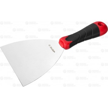 10072-12 | Шпатель профилированное нержавеющее полотно, 2к ручка, 120мм, ЗУБР МАСТЕР-0