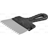 Шпатель ФАСАДНЫЙ, нержавеющее полотно, 150мм, зуб 6х6мм, ЗУБР 10078-15-06