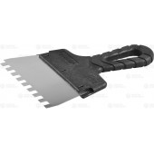 Шпатель ФАСАДНЫЙ, нержавеющее полотно, 150мм, зуб 8х8мм, ЗУБР 10078-15-08