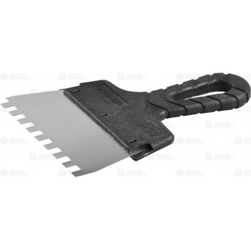 10078-15-08 | Шпатель ФАСАДНЫЙ, нержавеющее полотно, 150мм, зуб 8х8мм, ЗУБР МАСТЕР-0