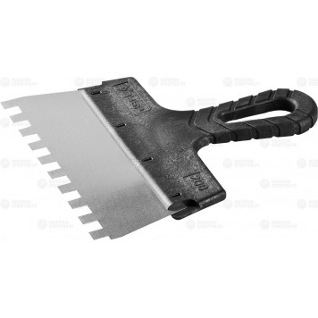 10078-20-10 | Шпатель ФАСАДНЫЙ, нержавеющее полотно, 200мм, зуб 10х10мм, ЗУБР МАСТЕР-0