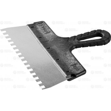 10078-25-08 | Шпатель ФАСАДНЫЙ, нержавеющее полотно, 250мм, зуб 8х8мм, ЗУБР МАСТЕР-0