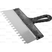 Шпатель ФАСАДНЫЙ, нержавеющее полотно, 300мм, зуб 10х10мм, ЗУБР 10078-30-10