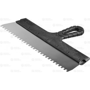 10078-35-06 | Шпатель ФАСАДНЫЙ, нержавеющее полотно, 350мм, зуб 6х6мм, ЗУБР МАСТЕР-0