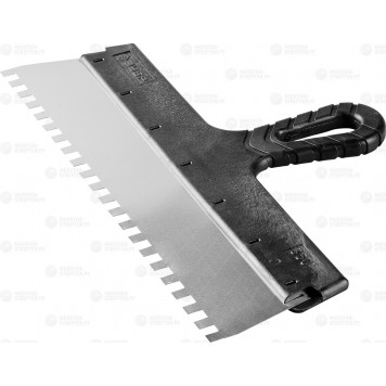 10078-35-08 | Шпатель ФАСАДНЫЙ, нержавеющее полотно, 350мм, зуб 8х8мм, ЗУБР МАСТЕР-0