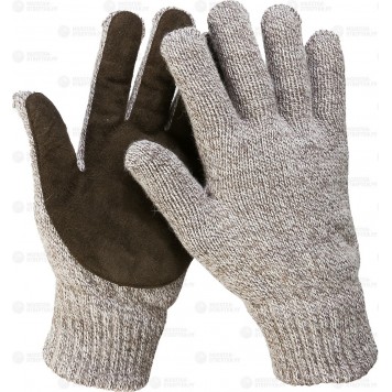11468-S | Размер S-M, перчатки утепленные, с флисовой подкладкой и спилковым наладонником., Полюс, ЗУБР ПРОФЕССИОНАЛ-0