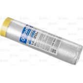 Пленка защитная с клейкой лентой, HDPE, 10мкм, 1,4х20м, ЗУБР 12250-140-20