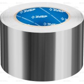 Алюминиевая лента, до 120 °С, 60мкм, 75мм х 50м, ЗУБР 12262-75-50
