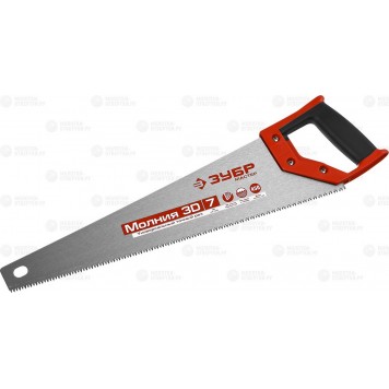 15077-45 | Ножовка универсальная (пила) 450 мм, 7TPI, 3D зуб, точный рез вдоль и поперек волокон, для средних заготовок из всех видов материалов, Молния-3d, ЗУБР МАСТЕР-0