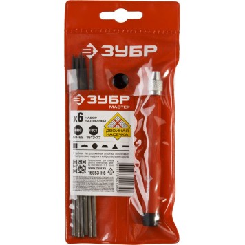 16053-H6 | Набор: Надфили с зажимной пластмассовой ручкой, 7предметов, ЗУБР МАСТЕР-1