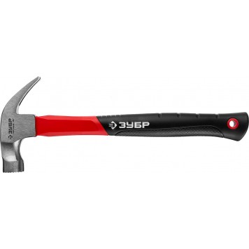 20235-560 | 560 г молоток-гвоздодёр цельнокованый столярный, ЗУБР МАСТЕР-3