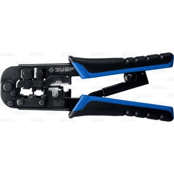 22650 | Кримпер универсальный, RJ45, RJ11/RJ12, RJ-7, ЗУБР ПРОФЕССИОНАЛ-0