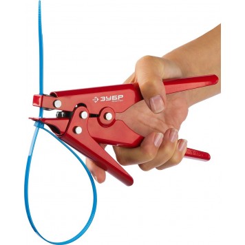 22690 | Инструмент для затяжки и обрезки пластиковых хомутов шириной 2,3-9,5 мм, ЗУБР МАСТЕР-2