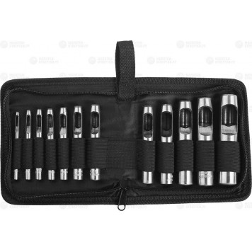 22949-H12 | Набор: Пробойники для кожи, 3-19мм, 12шт, ЗУБР МАСТЕР-0