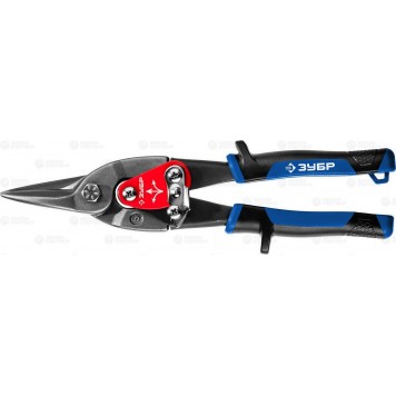 23130-S | Ножницы по металлу, 250 мм, прямые, Cr-Mo, Катран, ЗУБР ПРОФЕССИОНАЛ-0