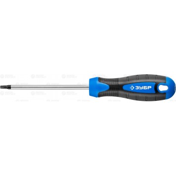 25234-20 | Отвертка слесарная, Cr-Mo сталь, 2к рукоятка, магнитный наконечник, TX20 x 100 мм, ЗУБР ПРОФЕССИОНАЛ-0