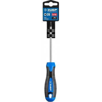 25234-20 | Отвертка слесарная, Cr-Mo сталь, 2к рукоятка, магнитный наконечник, TX20 x 100 мм, ЗУБР ПРОФЕССИОНАЛ-4