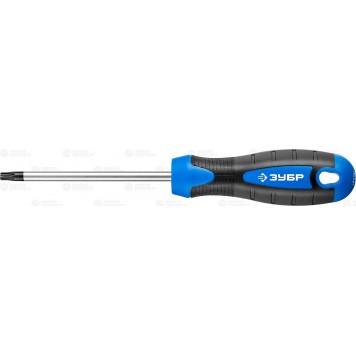 25234-30 | Отвертка слесарная, Cr-Mo сталь, 2к рукоятка, магнитный наконечник, TX30 x 100 мм, ЗУБР ПРОФЕССИОНАЛ-0
